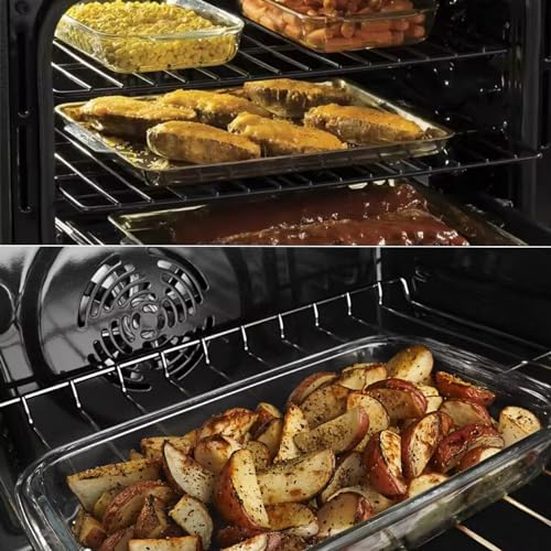 Allstare WB48T10095 Oven Rack Replacement Parts for GE Profile Spectra XL44 Oven Wire Rack 23.7" x 17.4" 304 Stainless Steel Hotpoint GE Gas Stove Range Oven Parts Ocen Shelf Rack-Flat 2 Pcs - Image 4