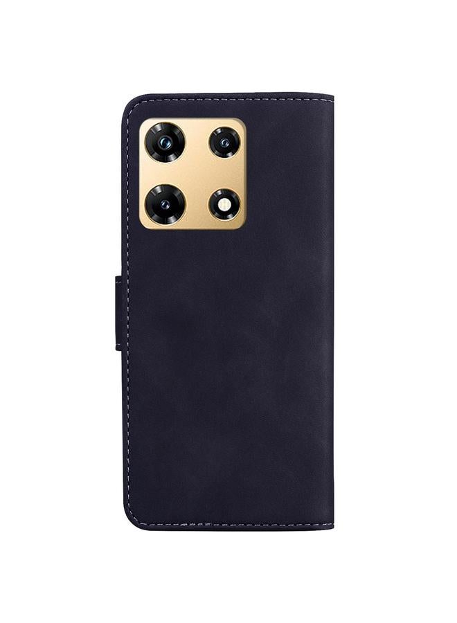 S-TOP Case For Infinix Note 30 Pro Skin Feel Pure Color Flip Leather Phone Case - Image 3