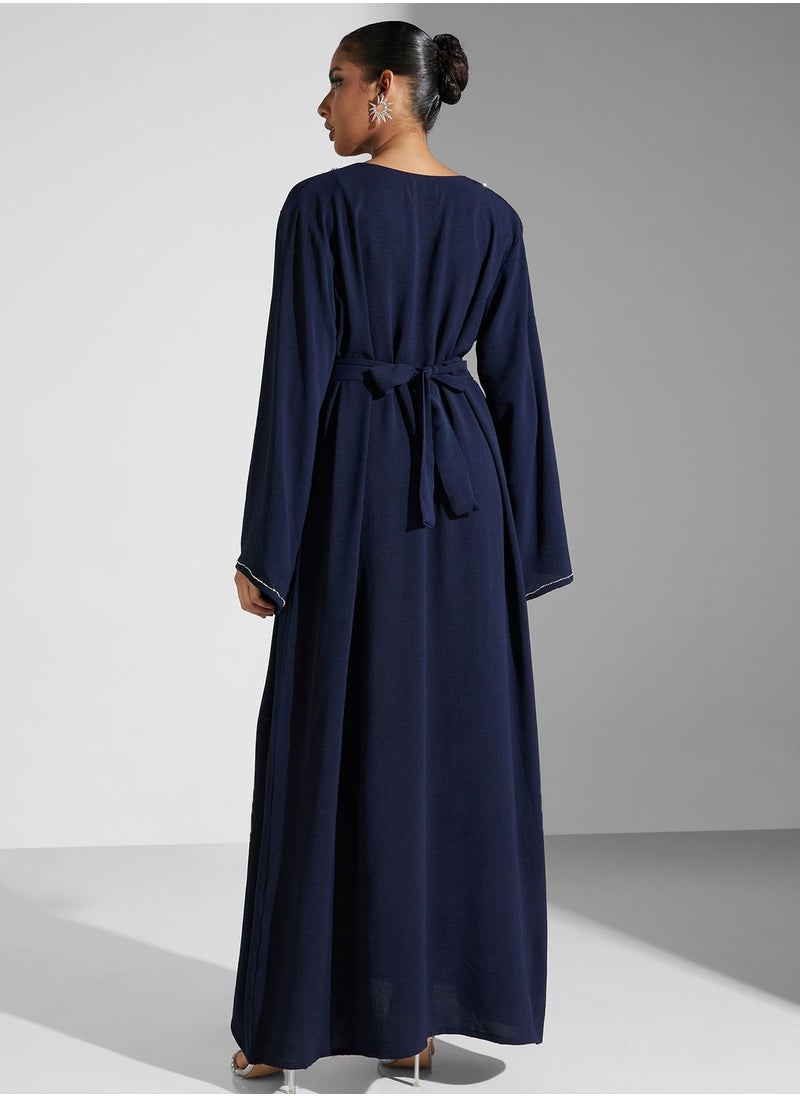 hayas closet Embellished Belted Jalabiya  - Image 2