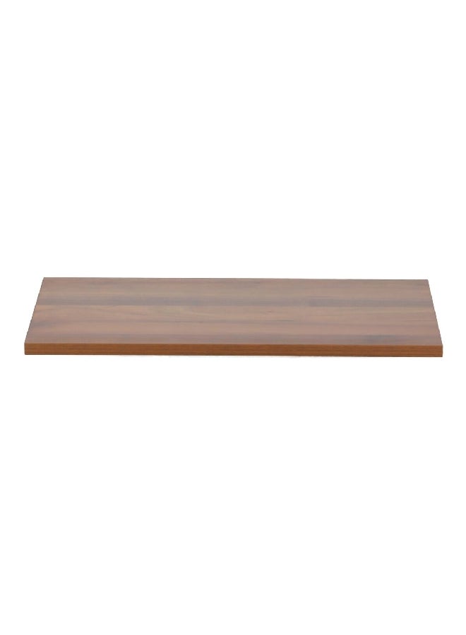 Micasa Rectangular Wall Mounted Wooden Floating Shelf Walnut 120 x 30 cm 15490  - Image 1