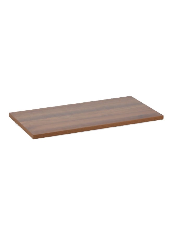 Micasa Rectangular Wall Mounted Wooden Floating Shelf Walnut 120 x 30 cm 15490  - Image 3