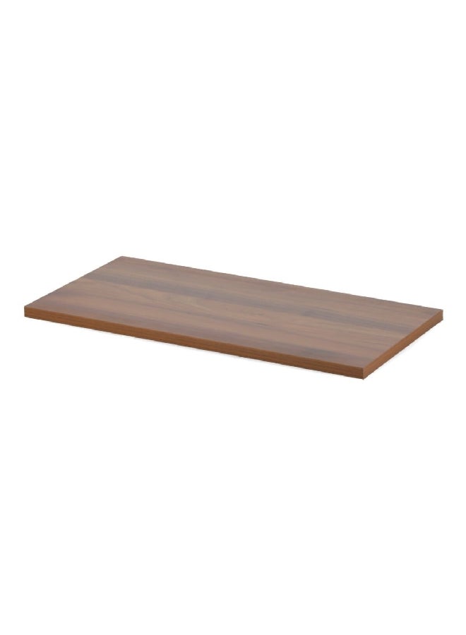 Micasa Rectangular Wall Mounted Wooden Floating Shelf Walnut 120 x 30 cm 15490  - Image 2