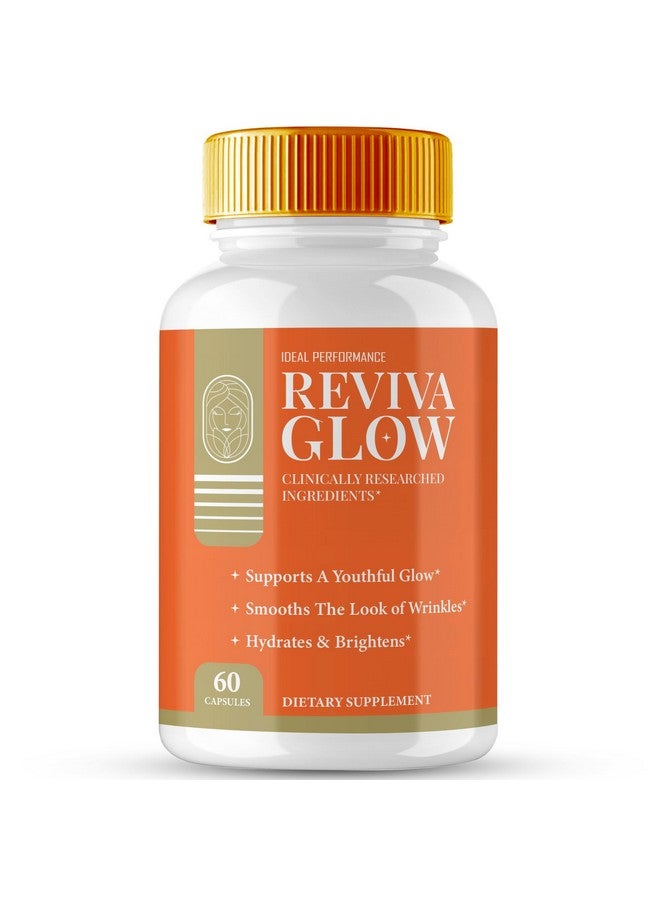 IDEAL PERFORMANCE Reviva Glow Capsules, RevivaGlow Supports Natural Healthy and Glowing Skin Pills - Maximum Strength, Reviva Glow Vitamin Supplement Support Pills, RevivaGlow Support Capsules Reviews (60 Capsules) - Image 1