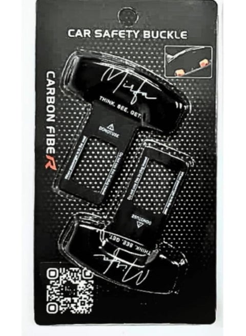 2 Pcs Car Seat Belt Buckle Alarm Stopper Clip Clamp