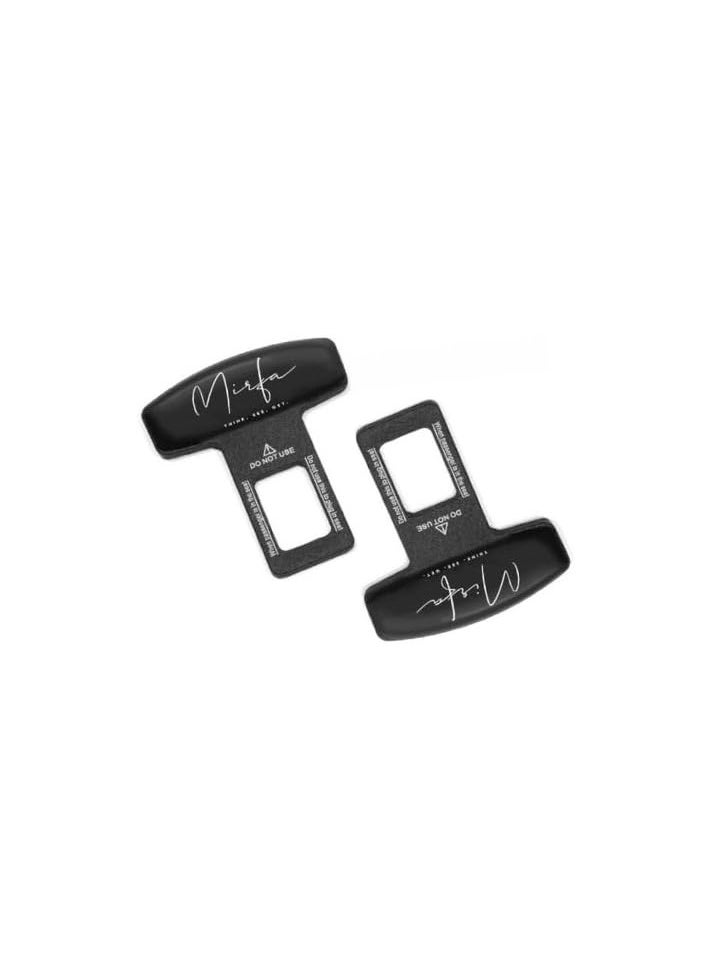 MIRFA - 2 Pcs Car Seat Belt Buckle Alarm Stopper Clip Clamp - Image 1