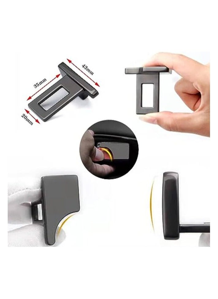 MIRFA - 2 Pcs Car Seat Belt Buckle Alarm Stopper Clip Clamp - Image 1