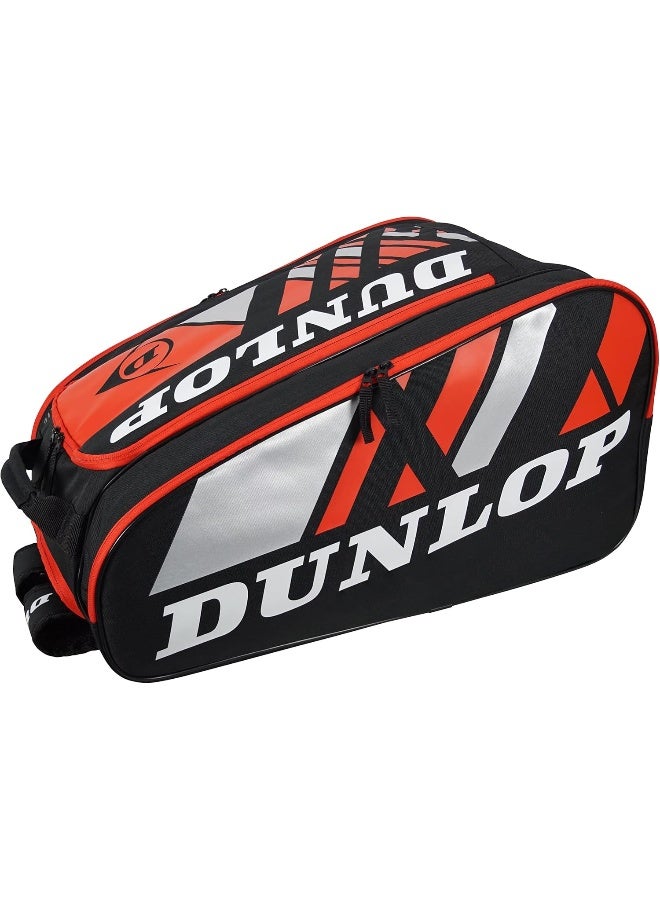دنلوب حقيبة تنس بادل حرارية فاخرة من Dunlop D Pac Paletero Pro Series باللون الأحمر - مزودة بمساحة تخزين متعددة الأقسام - حقائب تنس بادل فاخرة للأداء والمتانة والاستخدام اليومي - Image 1