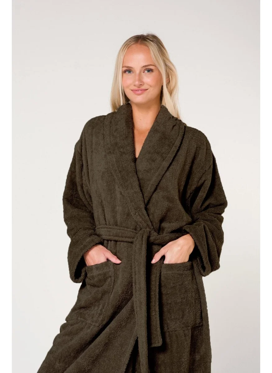 كوتن كونسيبت Oversize Cotton Shawl Collar Women's Bathrobe