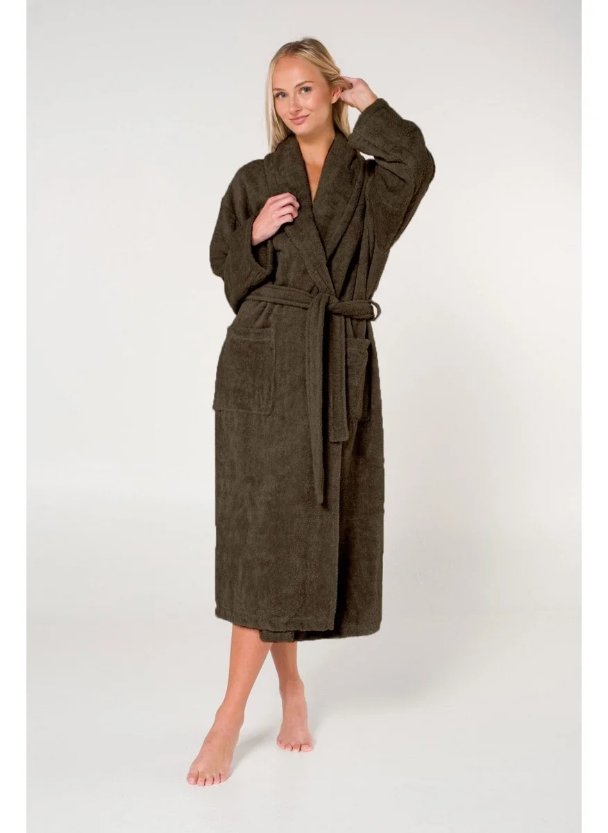 Cotenconcept Oversize Cotton Shawl Collar Women's Bathrobe