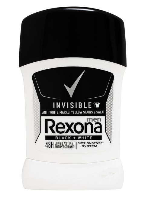 Rexona Men Anti-Perspirant Stick Deodorant Invisible Black And White 50 ml