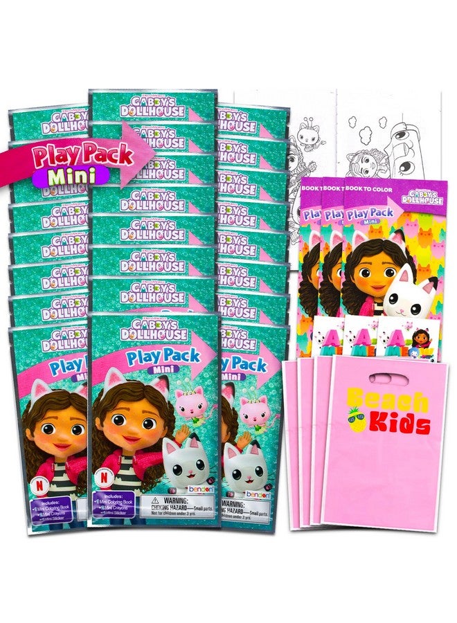 Bendon Gabby's Dollhouse Mini Party Favors Set for Kids - Bundle with 24 Mini Gabby's Dollhouse Grab n Go Play Packs with Coloring Pages, Stickers and More (Gabby's Dollhouse Birthday Party Supplies) - Image 1