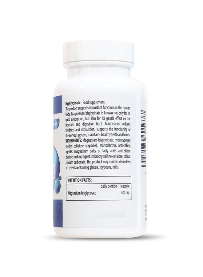 White Health Magnesium Glycinate 400mg – Stress Relief, Sleep Support & Muscle Recovery | 60 Capsules - Image 5