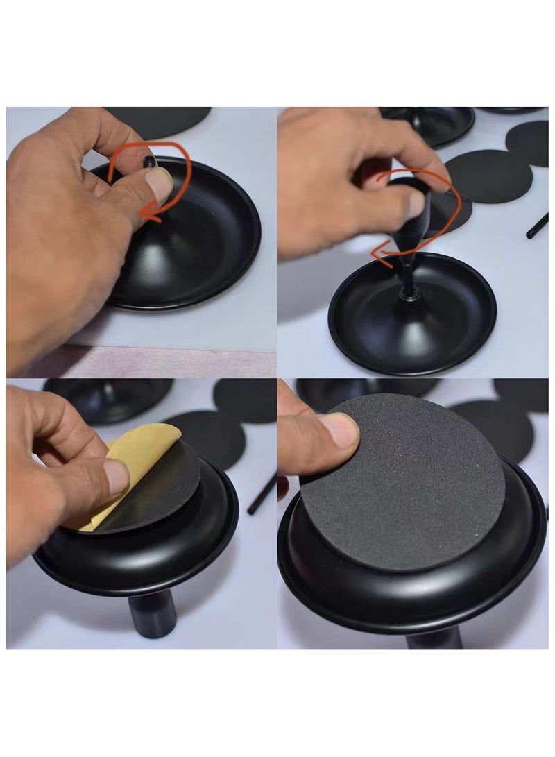 Ainawo 3-Piece Candlestick Set Black 18/12/21CM - Image 4