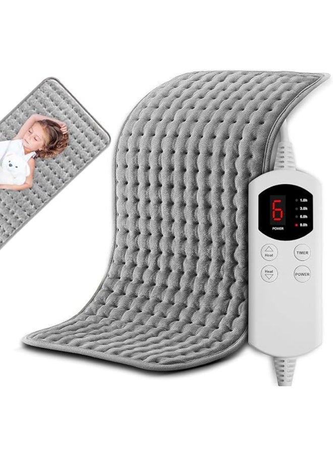 وسادة تدفئة كهربائية كبيرة 18×18 بوصة مع تحكم في درجة الحرارة – سهلة الاستخدام لعلاج حراري مريح للظهر والرقبة والكتف - Image 1