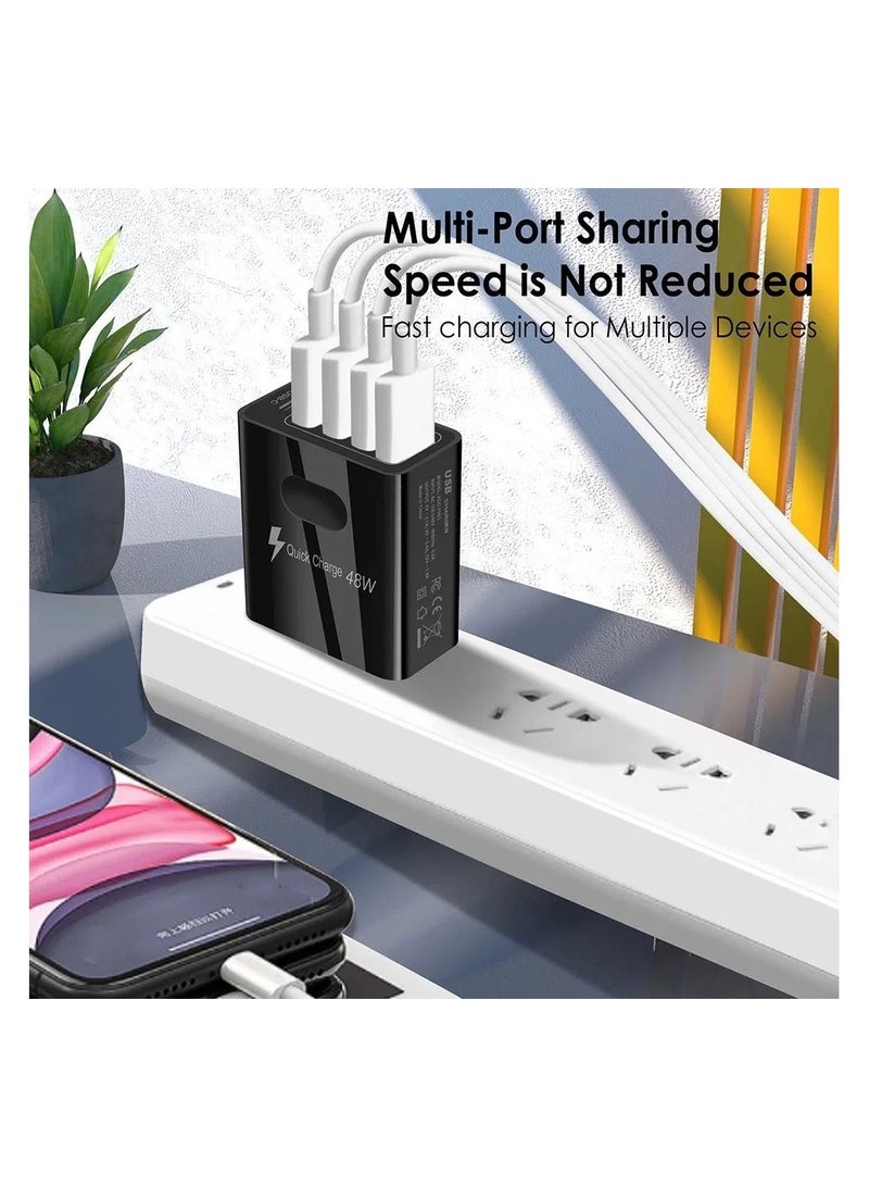 PD48 Fast Charger 4 USB+PD18W USB Charger.