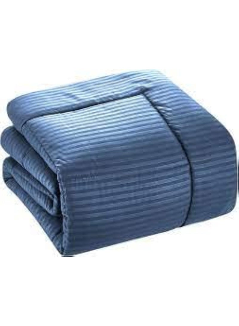 Bedding Comforter Set, Fits 2200 x 240 cm - 4-Pcs Solid Quilted Bed Set, Microfiber Fabric - 1 Comforter, 1 Fitted Sheet, 2 Pillowcase - Image 1