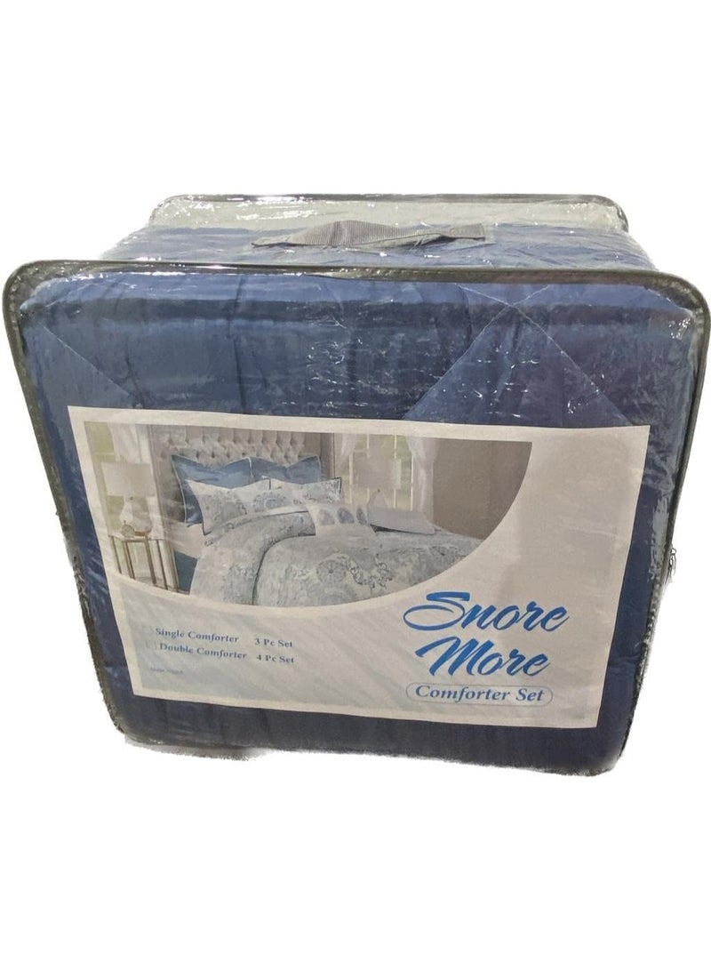 Bedding Comforter Set, Fits 2200 x 240 cm - 4-Pcs Solid Quilted Bed Set, Microfiber Fabric - 1 Comforter, 1 Fitted Sheet, 2 Pillowcase - Image 2