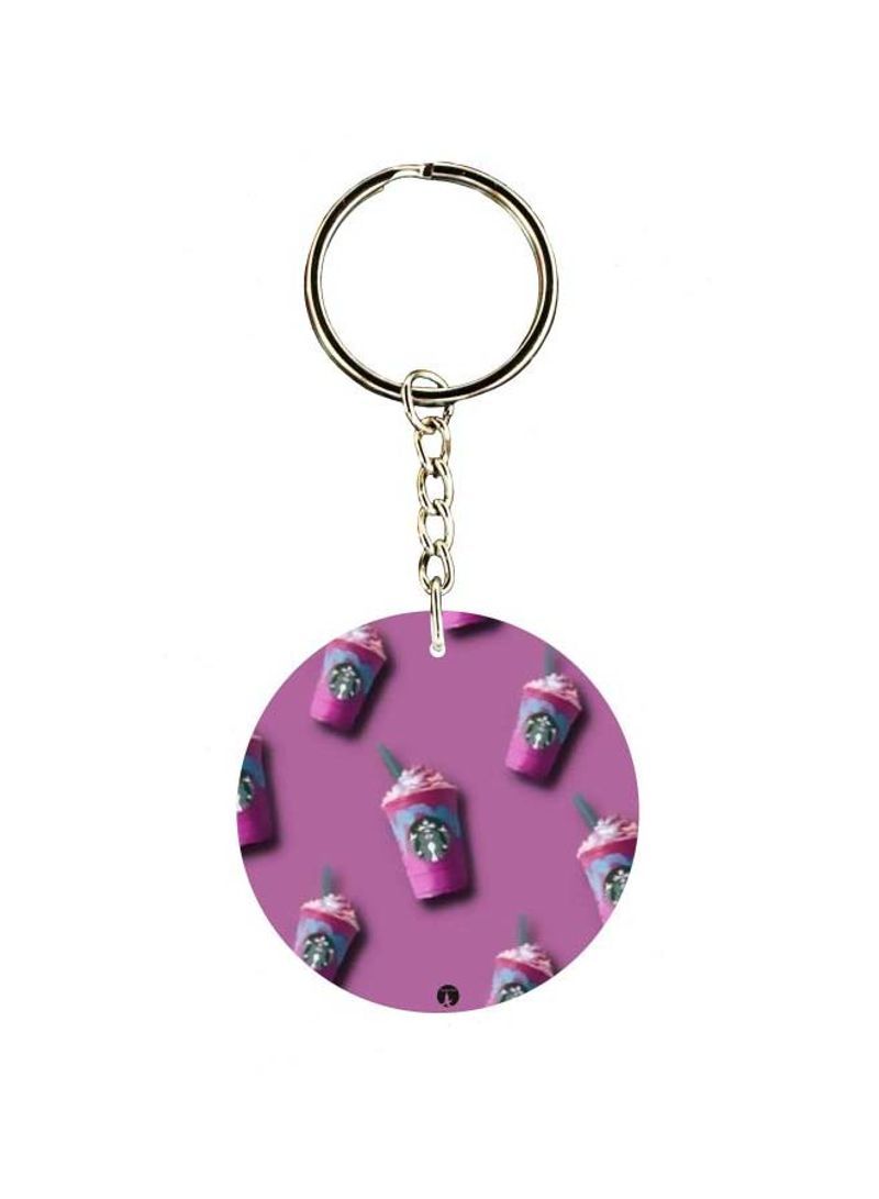 RKN Double Sided Ice Cream Printed Keychain