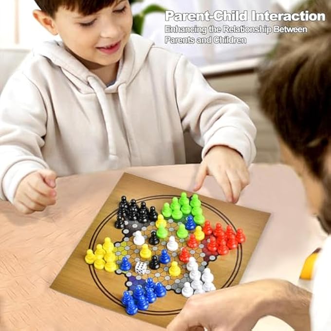 ECVV 100 in 1 Classic Games Compendium of Classic Family Board Games - Includes Chess, Draughts, Ludo Snake and Ladders, Fun & Educational Play - Image 2