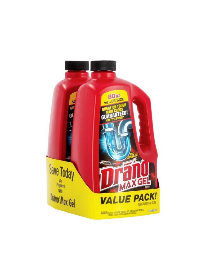 درانو 70462 ماكس جل مزيل انسداد البلاعات قطعتين 1 جالون - Image 1