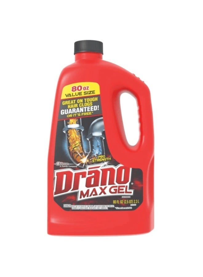 DRANO CLEANER MAX GEL 80OZ / 2.3L