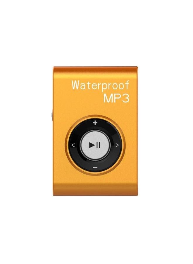Waterproof Mp3 Player Swimming Headset Sports Underwater Digital Computer/mp3/mp3-Body Color:Orange-Memory Capacity:8GB - Image 1