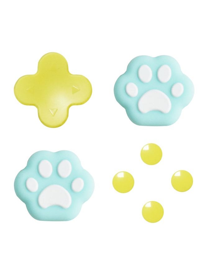 Suitable For Switch Cat Claw Heart-shaped Key Stickers Ns Cross Color Stick Rocker Cap Protective Sleeve Accessories-Product Color:c32 [customized Products Refuse To Return]  - Image 1