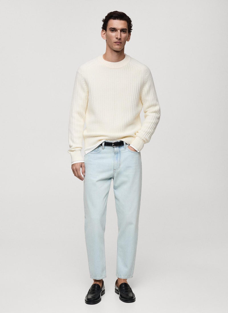 Mango Man Crew Neck Pullover Sweater  - Image 5