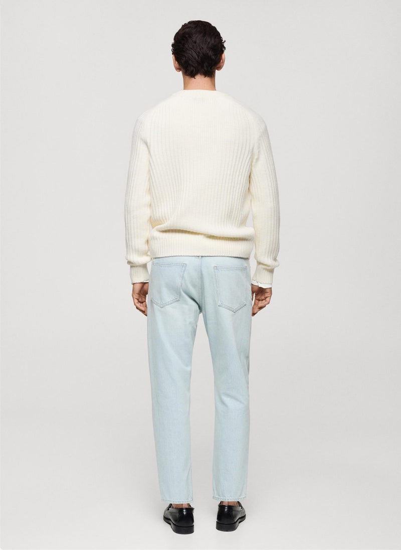 Mango Man Crew Neck Pullover Sweater  - Image 2