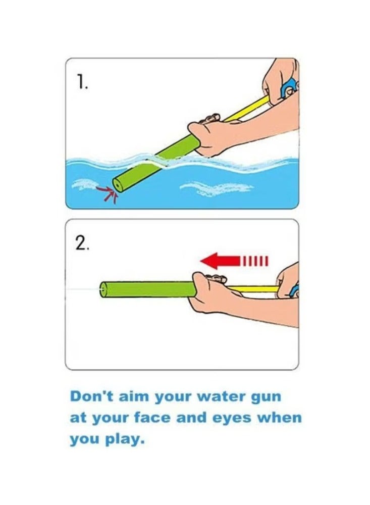 Dreamzon مجموعة ألعاب مسدسات ماء فوم 6 قطع للترفيه والمرح 15x4x4 سم - Image 3