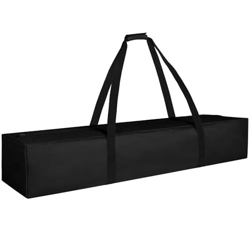 COOLBEBE 45 Inch Tripod Carrying Case - 45x7x7 Inch Storage Bag for Light Stands, Fishing Rods, Tent Poles, and Camera Gear, Water Resistant, Black - Image 1