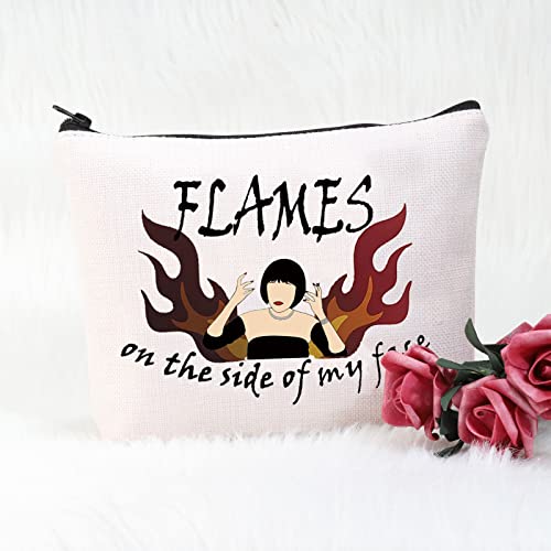 POFULL White Madeline Kahn Clue Flames Gift Flames On The Side Of My Face Zipper Pouch Bag Clue Movie Flames Gift (Flames On The Side Of My Face bag) - Image 3