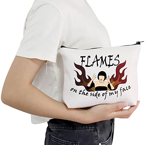 POFULL White Madeline Kahn Clue Flames Gift Flames On The Side Of My Face Zipper Pouch Bag Clue Movie Flames Gift (Flames On The Side Of My Face bag) - Image 5