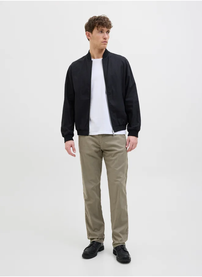جاك اند جونز Mid Rise Relaxed Fit Joggers with Drawstring