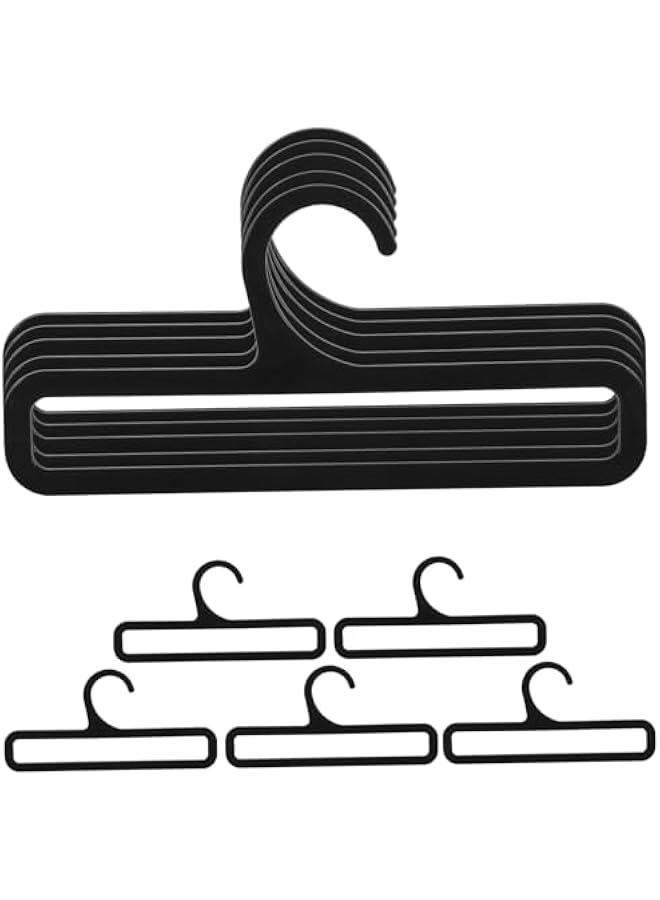 10pcs Clothes Hanger Towel Holder Scarf Rack Clothes Rack Scarf Organizer for Closet Scarf Holder Organizer Hangers Belt Organizer Scarf Display Belt Hanger Rectangle Tie Plastic - Image 1