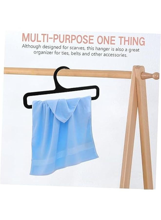 10pcs Clothes Hanger Towel Holder Scarf Rack Clothes Rack Scarf Organizer for Closet Scarf Holder Organizer Hangers Belt Organizer Scarf Display Belt Hanger Rectangle Tie Plastic - Image 5