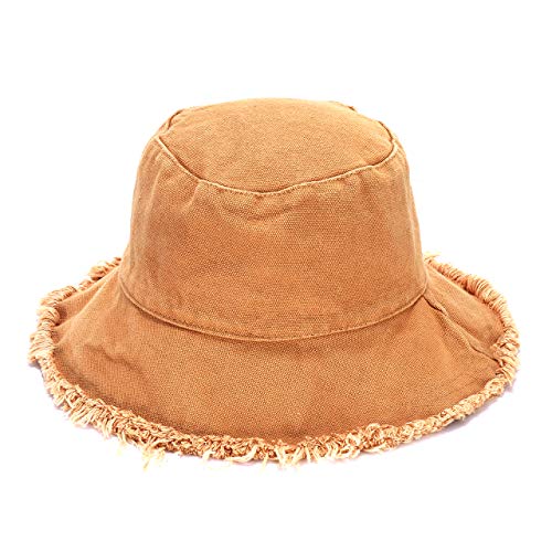 boderier Sun Hats for Women Wide Brim Summer Flap Cover Cap Beach Vacation Travel Accessories (Khaki) - Image 1