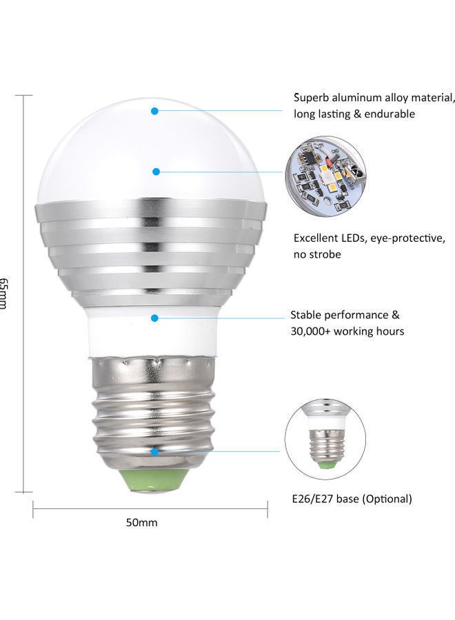 NIBEMINENT LED Bulb Warm White 9x7x9cm