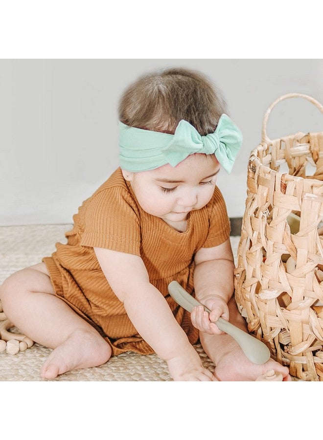 Prohouse 20Pcs Baby Nylon Headbands Hairbands Hair Bow Elastics For Baby Girls Newborn Infant Toddlers Kids(Clay) - Image 2