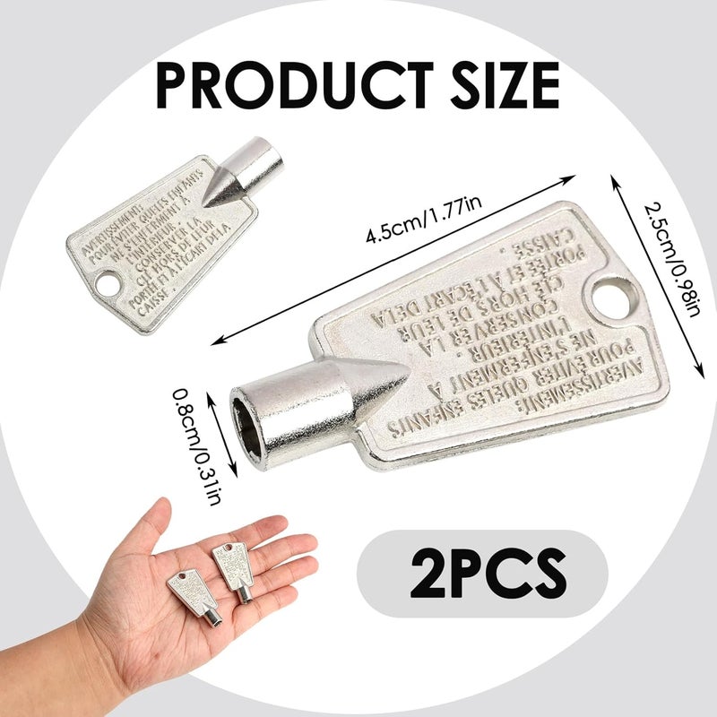 Duoxiate 216702900 Freezer Door Keys, Heavy-Duty Metal Replacement Key for Frigidaire, Kenmore, Crosley & More, Secure Fit for Standard Freezer Locks, Compatible with AP4301346 PS1991481 297147700, Pack of 2 - Image 2