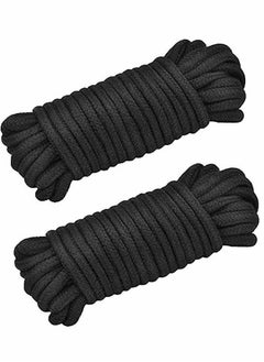 Y&D 2 Roll 10M Soft Black Cotton Rope, for Wall Hanging, Decor Crafts Projects Macrame Knotting and Home Decoration  - Image 1