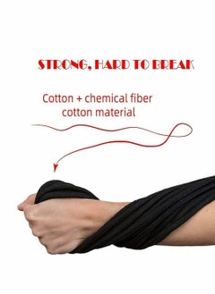 Y&D 2 Roll 10M Soft Black Cotton Rope, for Wall Hanging, Decor Crafts Projects Macrame Knotting and Home Decoration  - Image 4