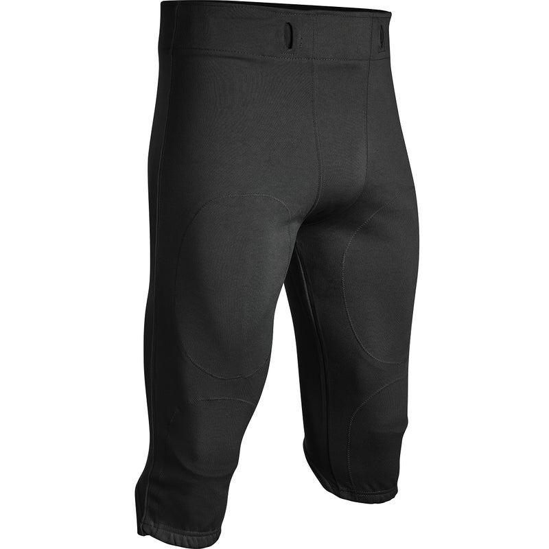 CHAMPRO mens Touchback Football Pant, Black, Large - Image 1