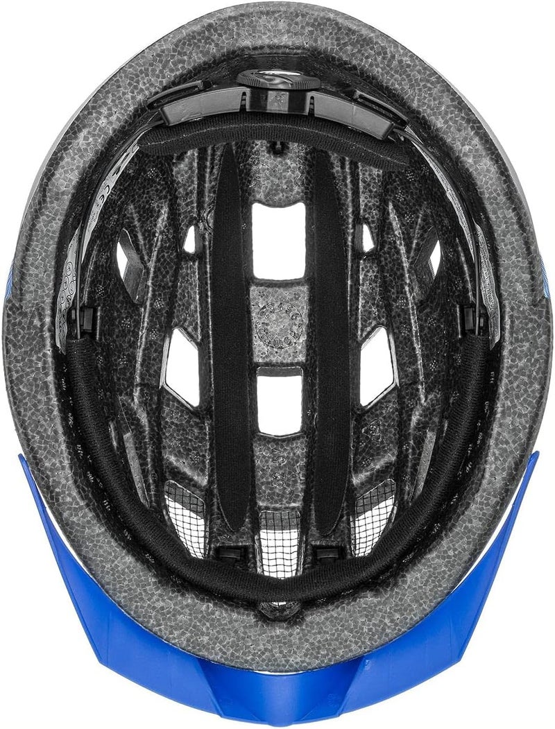 UVEX خوذة Uvex Air Wing - خوذة دراجة للبالغين - غلاف خفيف ومهوى - ملائمة قابلة للتعديل - كوبالت/أبيض - مقاس M/L 56-60 سم - Image 5