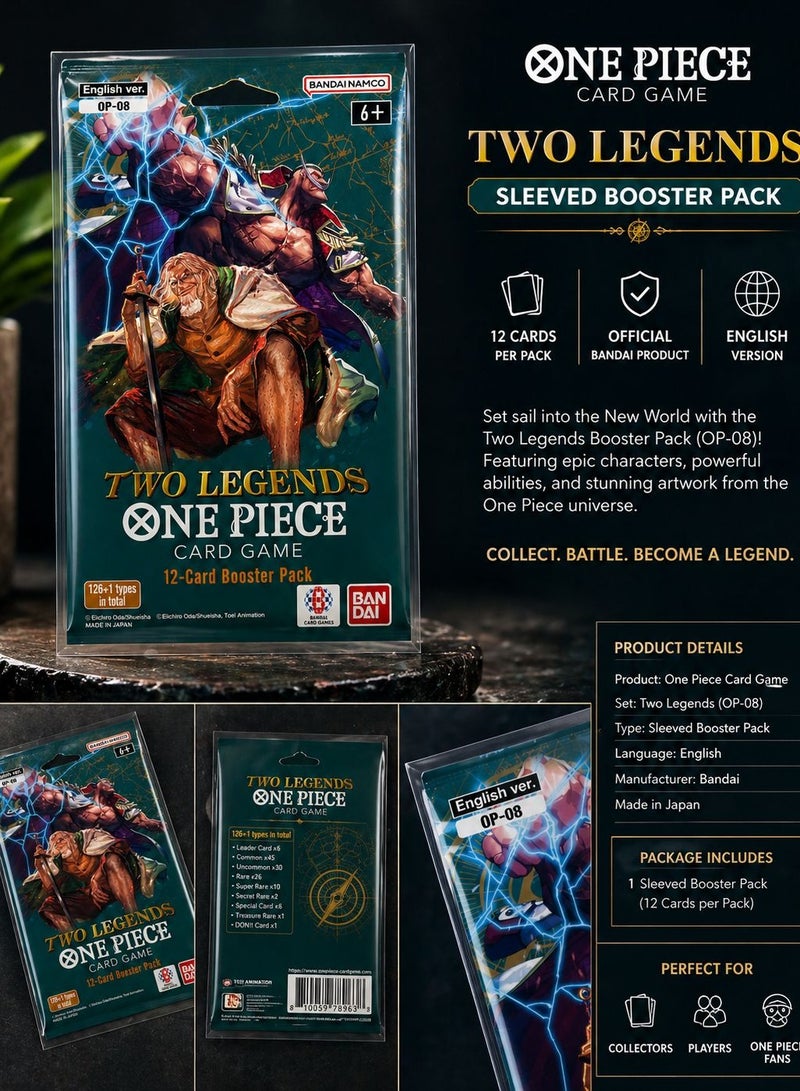 وان بيس One Piece Two Legends OP-08 Sleeved Booster Pack English Version - Image 2