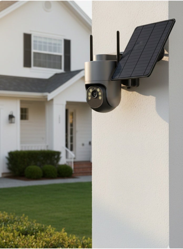 ICAM 365 4G Solar Powered Security Camera - 2K/5MP PTZ Wireless Outdoor Surveillance, Color Night Vision, PIR Motion Detection, 2-Way Audio, IP66 Waterproof - (SIM Card & TF Card Not Included) - Image 1