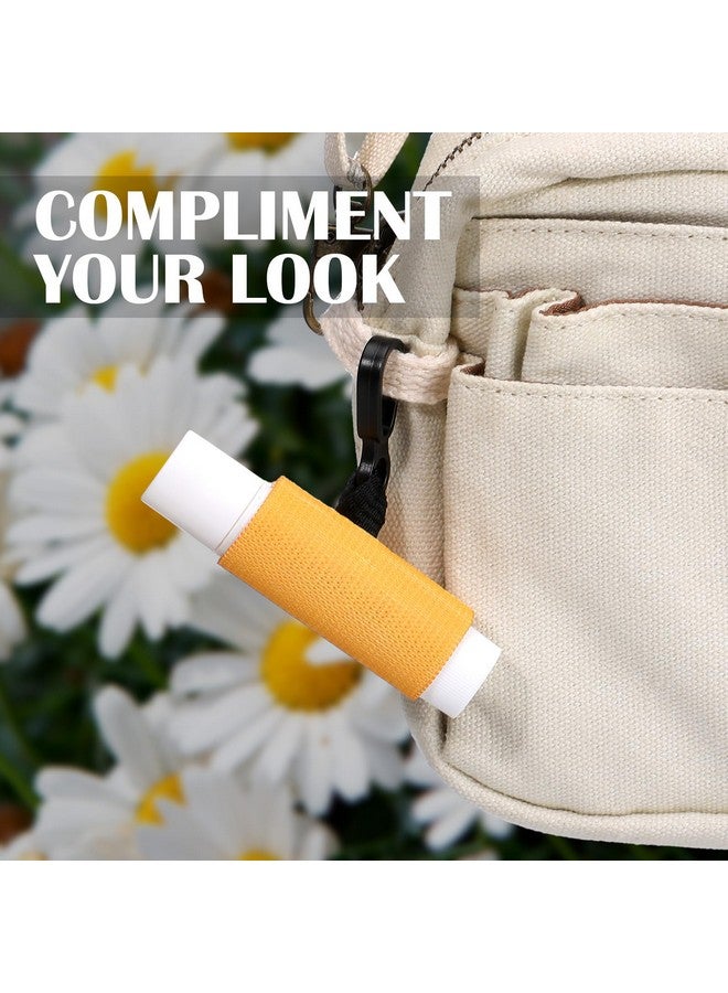 سوريو سلسلة مفاتيح لحمل مرطب الشفاه من Sureio، تحتوي على 10 قطع، وحامل أحمر شفاه مدمج بمشبك، وحامل ملمع شفاه (ألوان ترابية) (ألوان زاهية) - Image 5