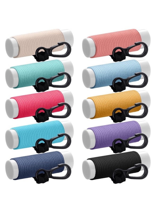 سوريو سلسلة مفاتيح لحمل مرطب الشفاه من Sureio، تحتوي على 10 قطع، وحامل أحمر شفاه مدمج بمشبك، وحامل ملمع شفاه (ألوان ترابية) (ألوان زاهية) - Image 1