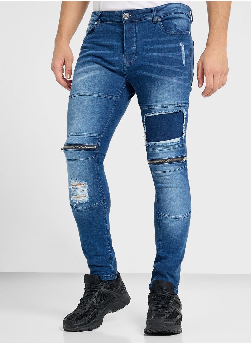 BRAVE SOUL Denim Skinny Fit Jeans  - Image 1