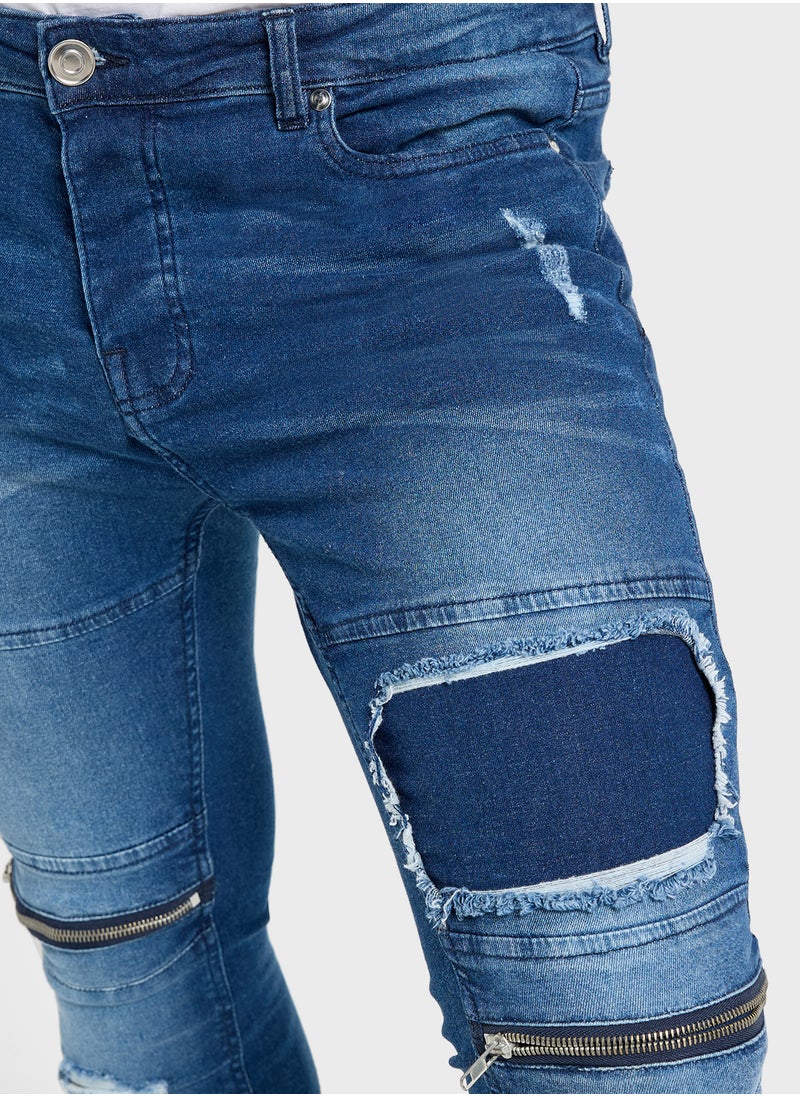 BRAVE SOUL Denim Skinny Fit Jeans  - Image 3